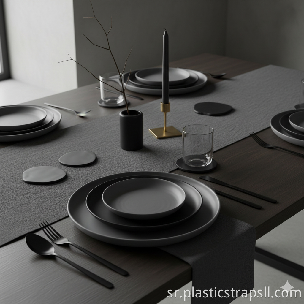 A minimalist and modern-style dinner party